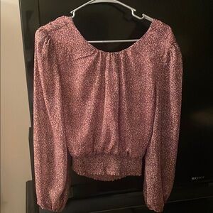 Altar'd State Pink Smocked Blouse